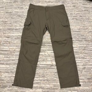 Kuhl Renegade Stealth RECCO Convertible Cargo Pants Men 38x32 Outdoor Trail Rare